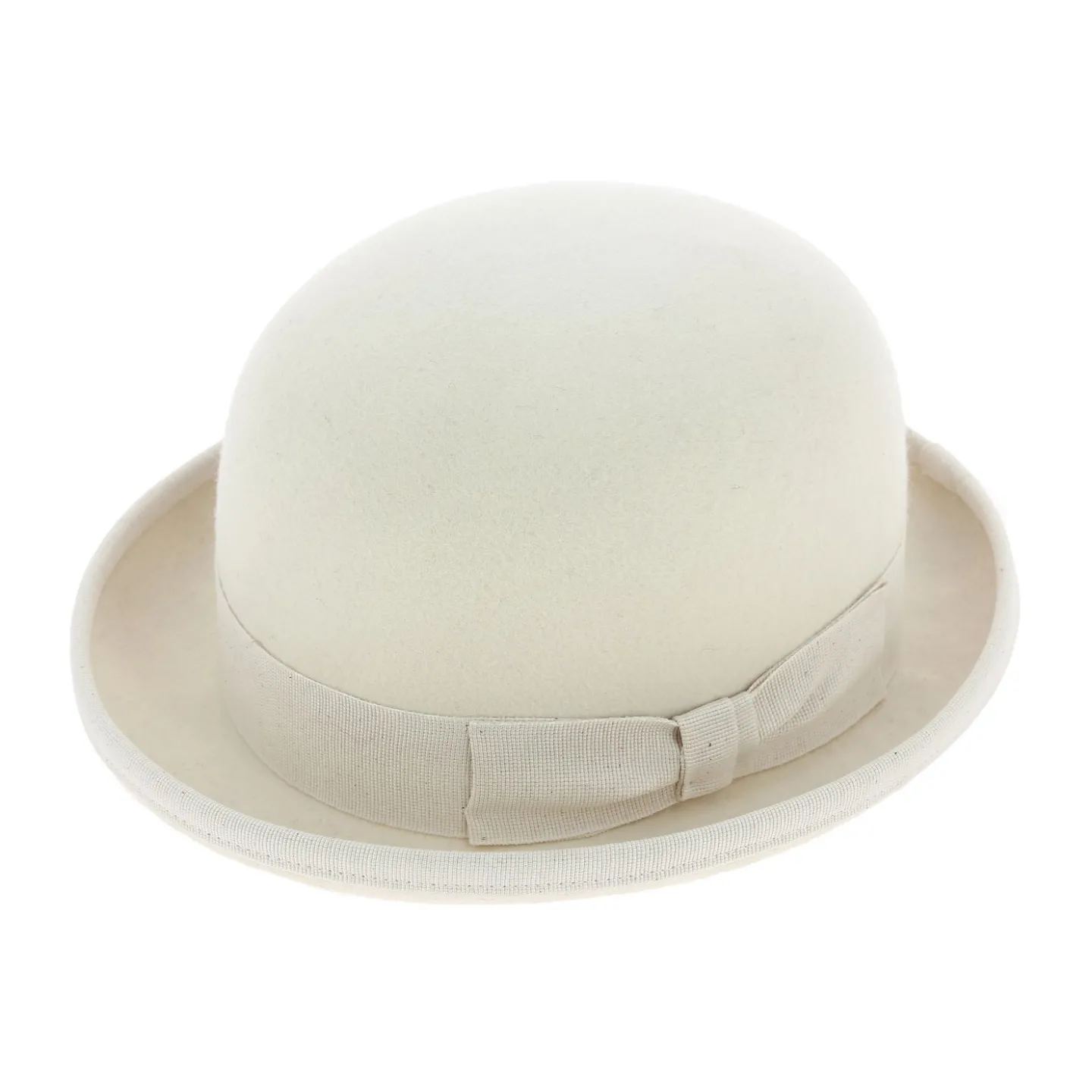 Chapeau Melon Feutre Laine Blanc - Guerra