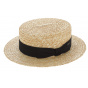 Double-Grooved Straw Boater - Guerra 1855