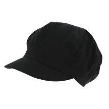 black cotton newsboy cap - summer newsboy Reference: 2199 | Traclet Hat Shop