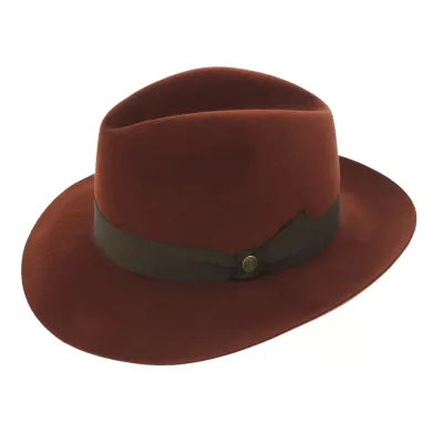 1855 Copper Felt Fedora Hat - Guerra Reference: 8173 | Traclet Hat Shop