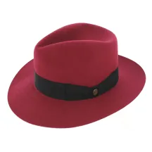 Chapeau Fedora Rose Feutre - Guerra 1855 Reference : 8175 | Chapellerie Traclet