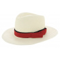 Chapeau Fedora Panama Blanc Personnalisable