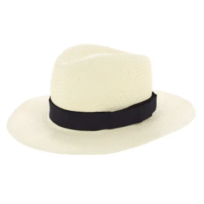 Customizable White Panama Fedora Hat Reference: 8179 | Traclet Hatmakers