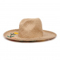 Jenna Tan Raffia Fedora Hat - Brixton