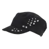 Casquette Army Cloutée Argent Noir Polyester - Traclet Reference : 8191 | Chapellerie Traclet