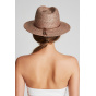 Pink Straw Fedora Hat Lera - Brixton