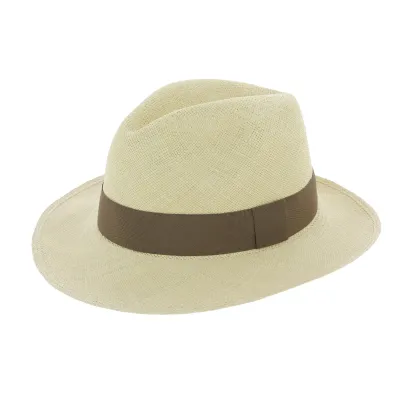 Chapeau Traveller Caoba Panama Naturel - Traclet Reference : 8203 | Chapellerie Traclet