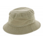 Made in France Demis Cotton Beige Bucket Hat - Crambes