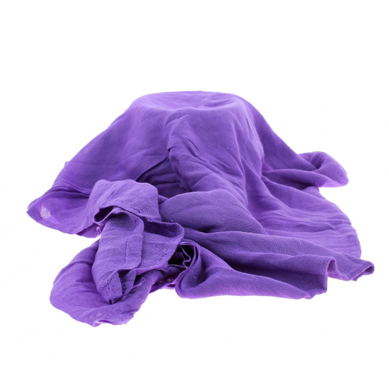Violet-grey two-tone chèche