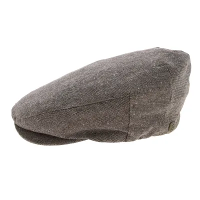 Casquette Chinée Barrel Coton Marron - Brixton Reference : 6744 | Chapellerie Traclet
