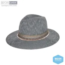 Chapeau Traveller Claudia Gris - Rigon Headwear Reference : 8219 | Chapellerie Traclet