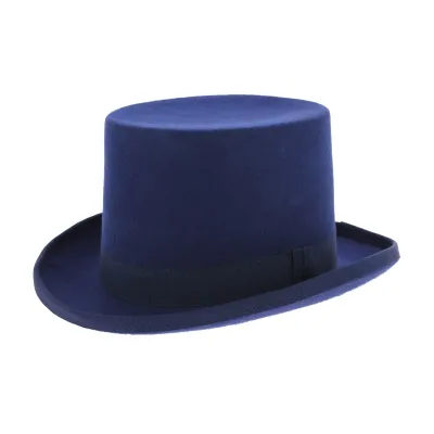 chapeau haut de forme bleu - achat haut de forme Reference : 5745 | Chapellerie Traclet
