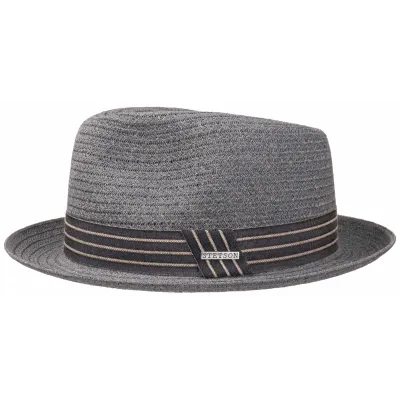 Chapeau Trilby Bluefield Toyo Gris - Stetson Reference : 4484 | Chapellerie Traclet
