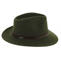 Chapeau Traveller Centuri Feutre Laine Olive - Traclet