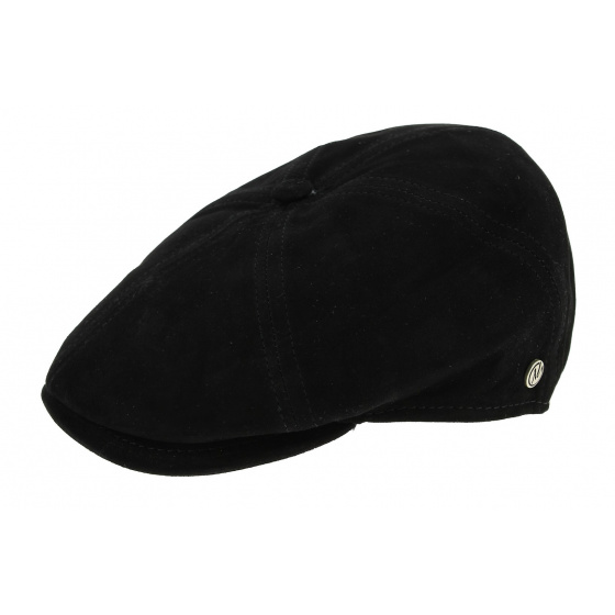 Arnold Forks Black Lamb Leather Cap - Traclet