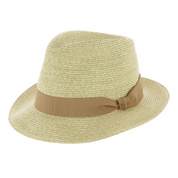 Beige Roatan Trilby Hat - Fléchet