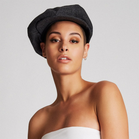 Black Ollie Flat Cap - Brixton