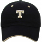 T Strapback Baseball Cap Cotton Black - Kbthos