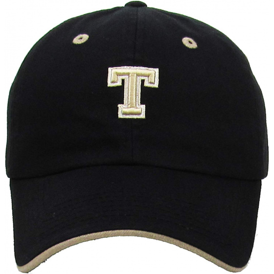 T Strapback Baseball Cap Cotton Black - Kbthos