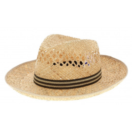 Providenciales Wide Brim Straw Fedora Hat - Traclet