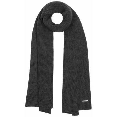 Écharpe mérinos Lansdale Anthracite - Stetson Reference : 3993 | Chapellerie Traclet