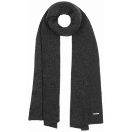 Merino Wool Lansdale Scarf Anthracite - Stetson
