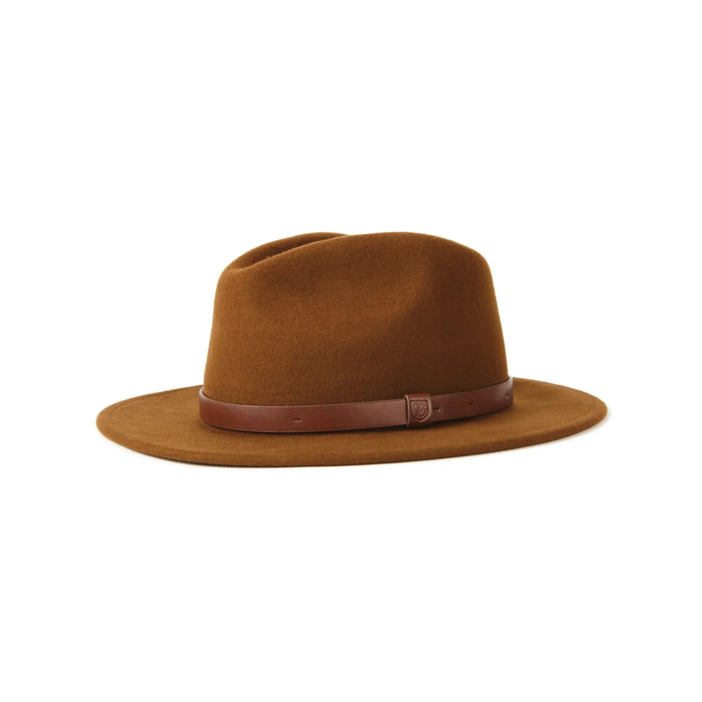 Chapeau Fedora Messer Feutre Laine Cognac - Brixton Reference : 4944 | Chapellerie Traclet