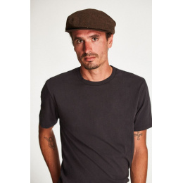 Casquette Plate Barrel Marron - Brixton