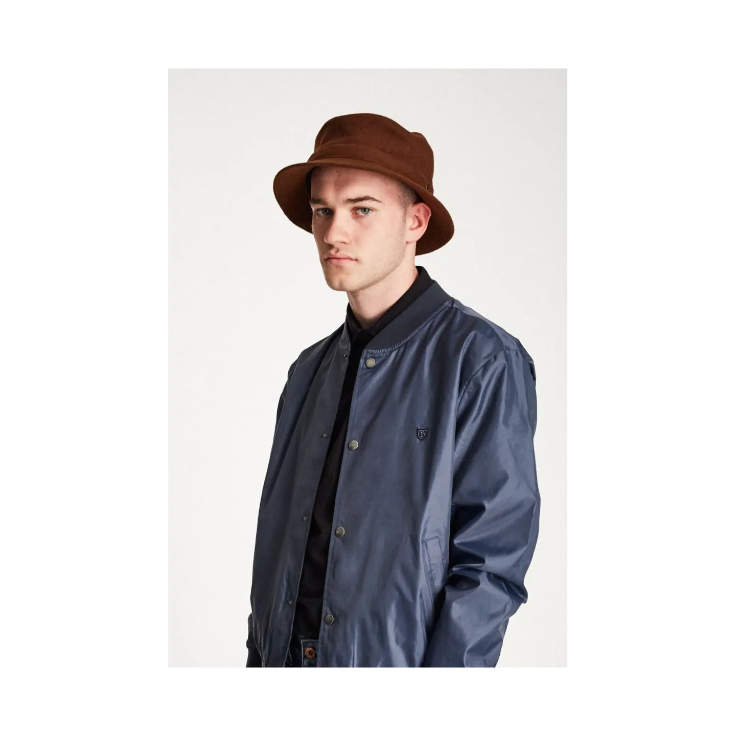 BURROUGHS Brown Bucket Hat - Brixton Reference: 3753 | Traclet Hat Shop