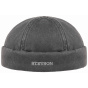 Docker Quimper Cap Black Cotton - Stetson