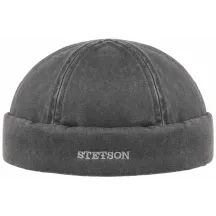 Bonnet Docker Quimper Noir Coton - Stetson Reference : 8272 | Chapellerie Traclet