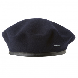 Wool Monty Navy beret - Kangol