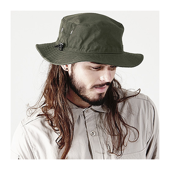 Olive Green Cotton Malindi Bucket Hat
