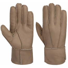 Beige leather gloves - Stetson