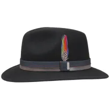 Chapeau Traveller Pitman Noir- Stetson-  chapellerie traclet Reference : 3848 | Chapellerie Traclet