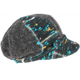 Gray Alderine newsboy cap - Traclet