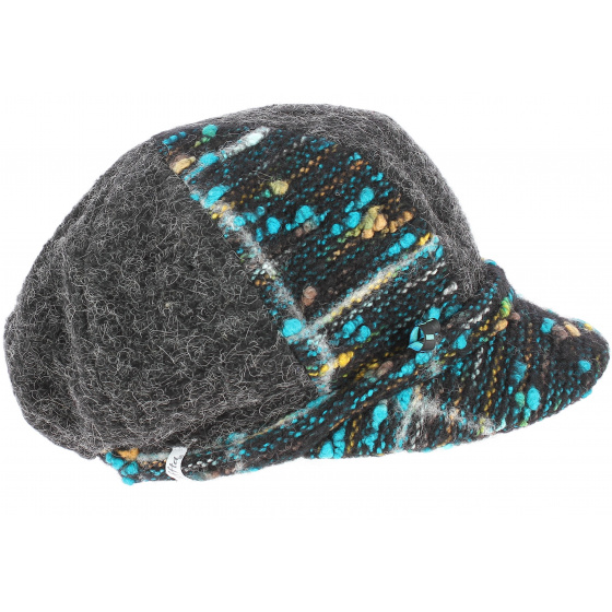 Gray Alderine newsboy cap - Traclet