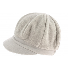 Casquette gavroche Elorine en polaire beige - TRACLET