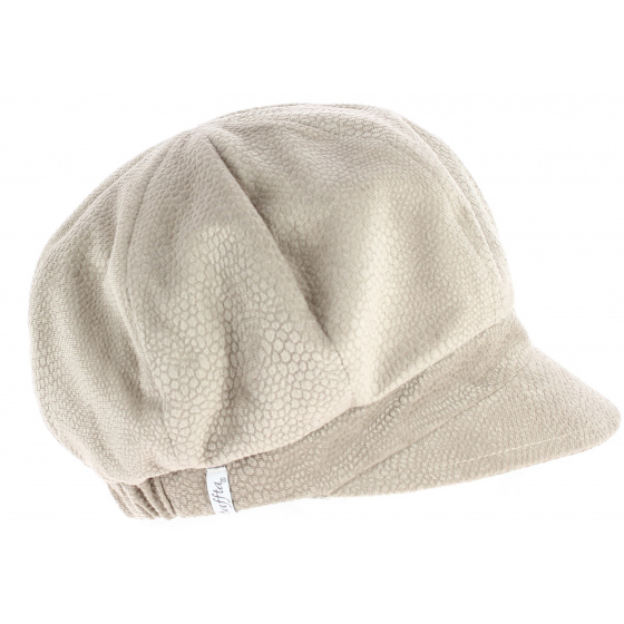 Beige Liseron Newsboy Cap - TRACLET