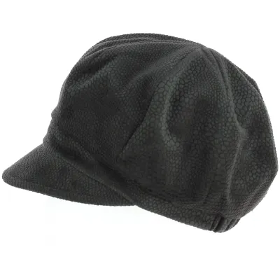 Women's newsboy cap Black Bindweed Newsboy Cap - TRACLET - buy newsboy cap Reference: 5027 | Chapellerie Trac