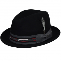 Black Marr Trilby Hat - Bailey