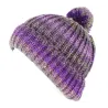 Bonnet Argume Violine Pompon Reference : 4437 | Chapellerie Traclet