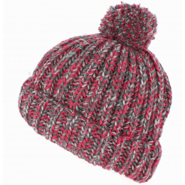 Agrume Burgundy Pompom Beanie