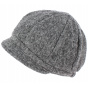 Grey Boiled Wool Neima Cap - Traclet