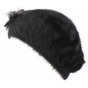 Angora Charme Black beret - TRACLET