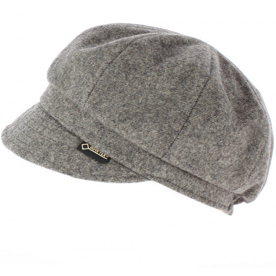 Nutmeg Taupe Gore-Tex Newsboy Cap by Traclet