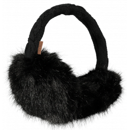 Black Faux Fur Earmuffs - Barts