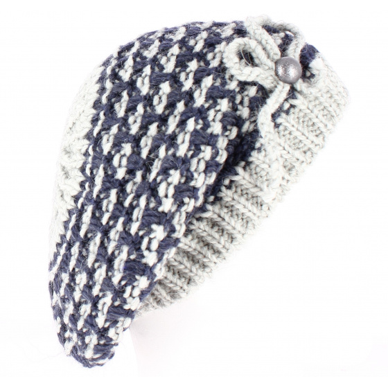 Rosa Blue/Grey beret - Traclet