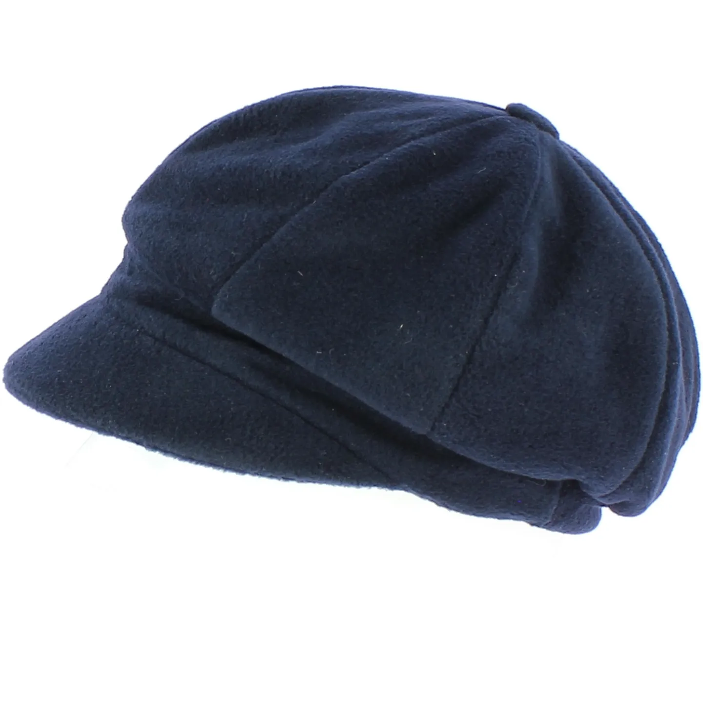 Navy Fleece Newsboy Cap Abby - TRACLET Reference: 204 | Traclet Hat Shop