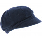 Navy Fleece Newsboy Cap Abby - TRACLET